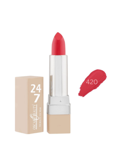 247 Matte Lipstick 420 by Oscars Beauty Pakistan